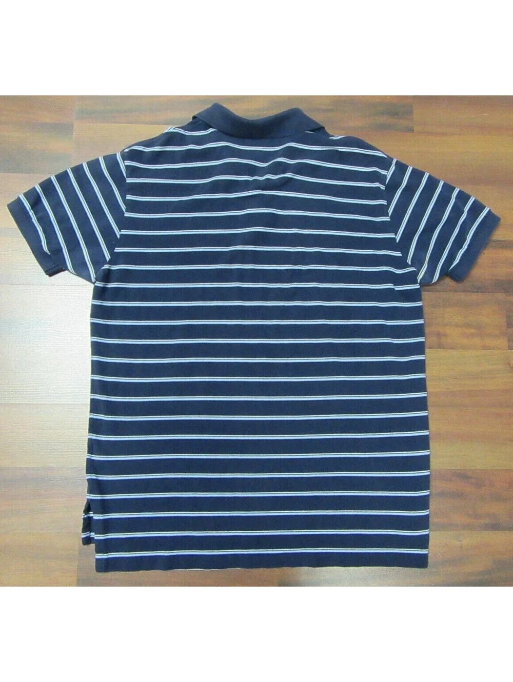 Vintage Men's Sz XL Polo by Ralph Lauren Polo Shirt Blue Striped Button Up